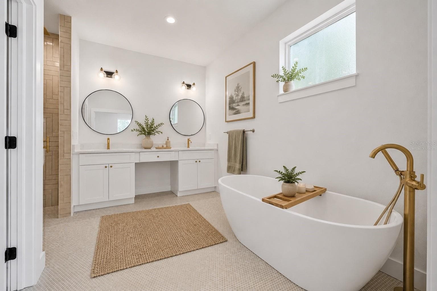 Primary Bath (Virtually Staged) - 7617 ALVINA ST, TAMPA