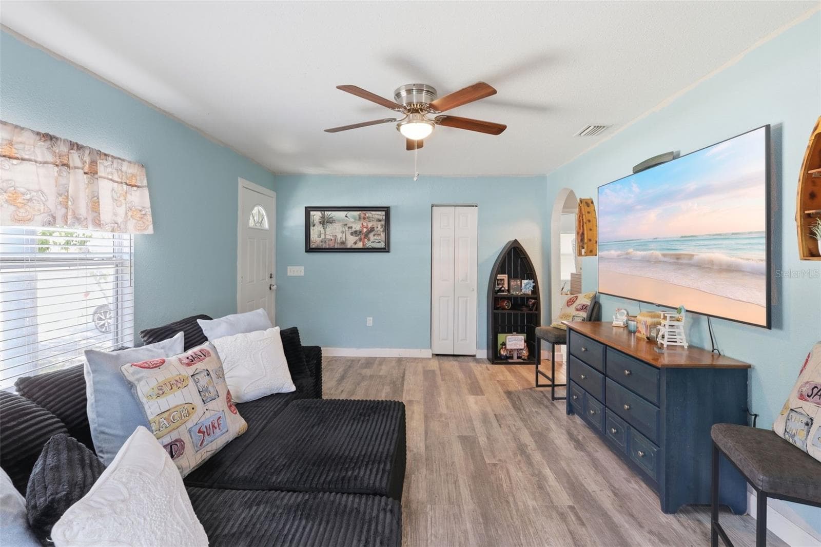 View of entrance, built in closet and living room area. - 2559 HARRY T MOORE AVE, MIMS