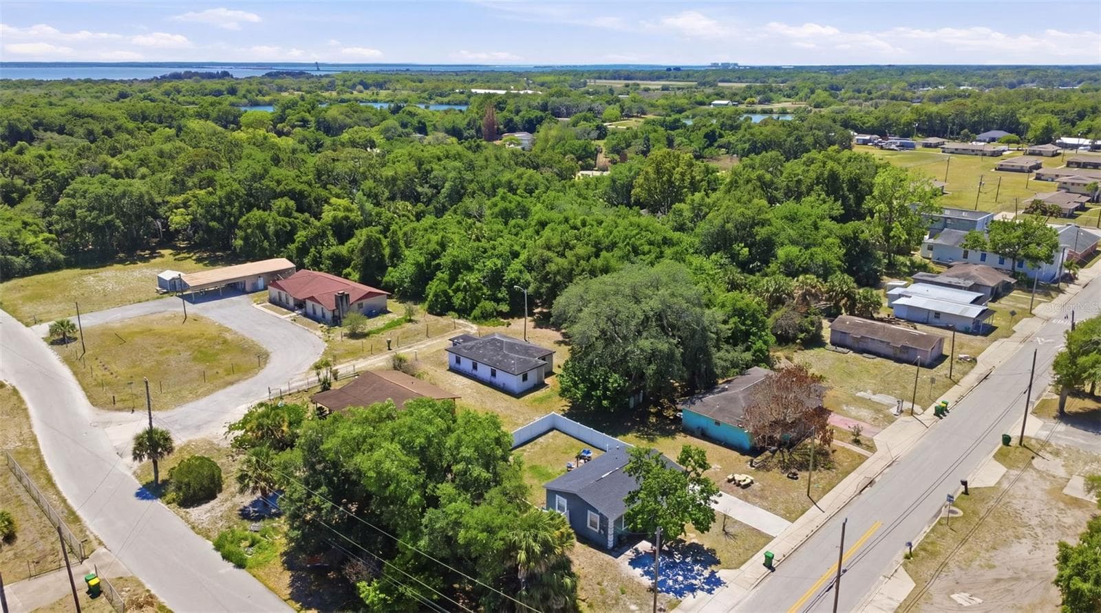 Aerial view of property area. - 2559 HARRY T MOORE AVE, MIMS
