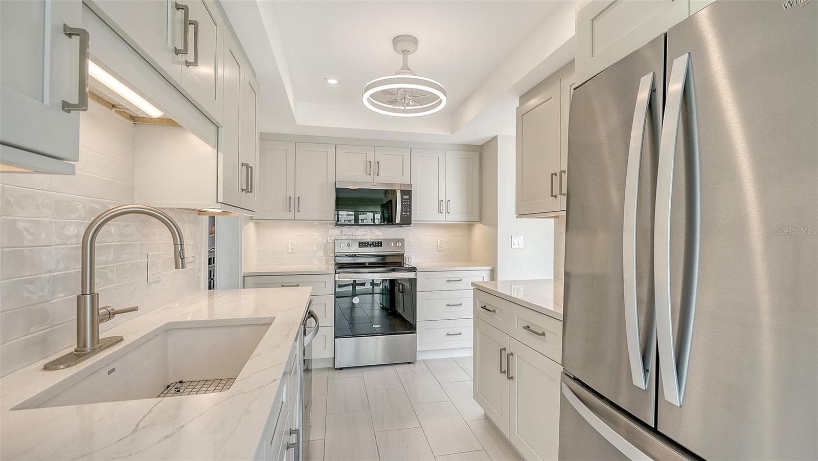 French door refrigerator. - 206 HOURGLASS WAY #V10, SARASOTA