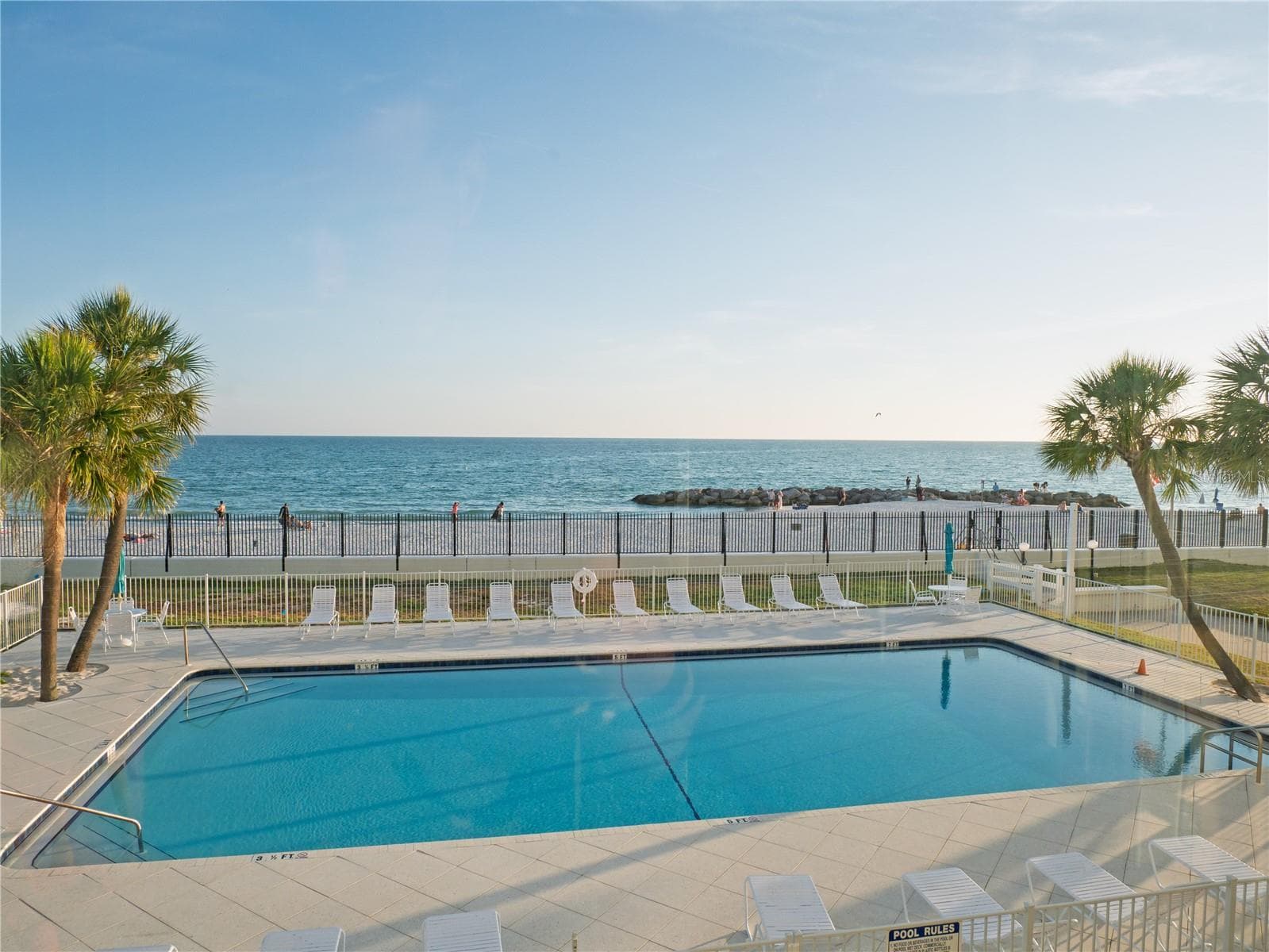 Pool View from the Unit - 7000 BEACH PLZ #202, ST PETE BEACH