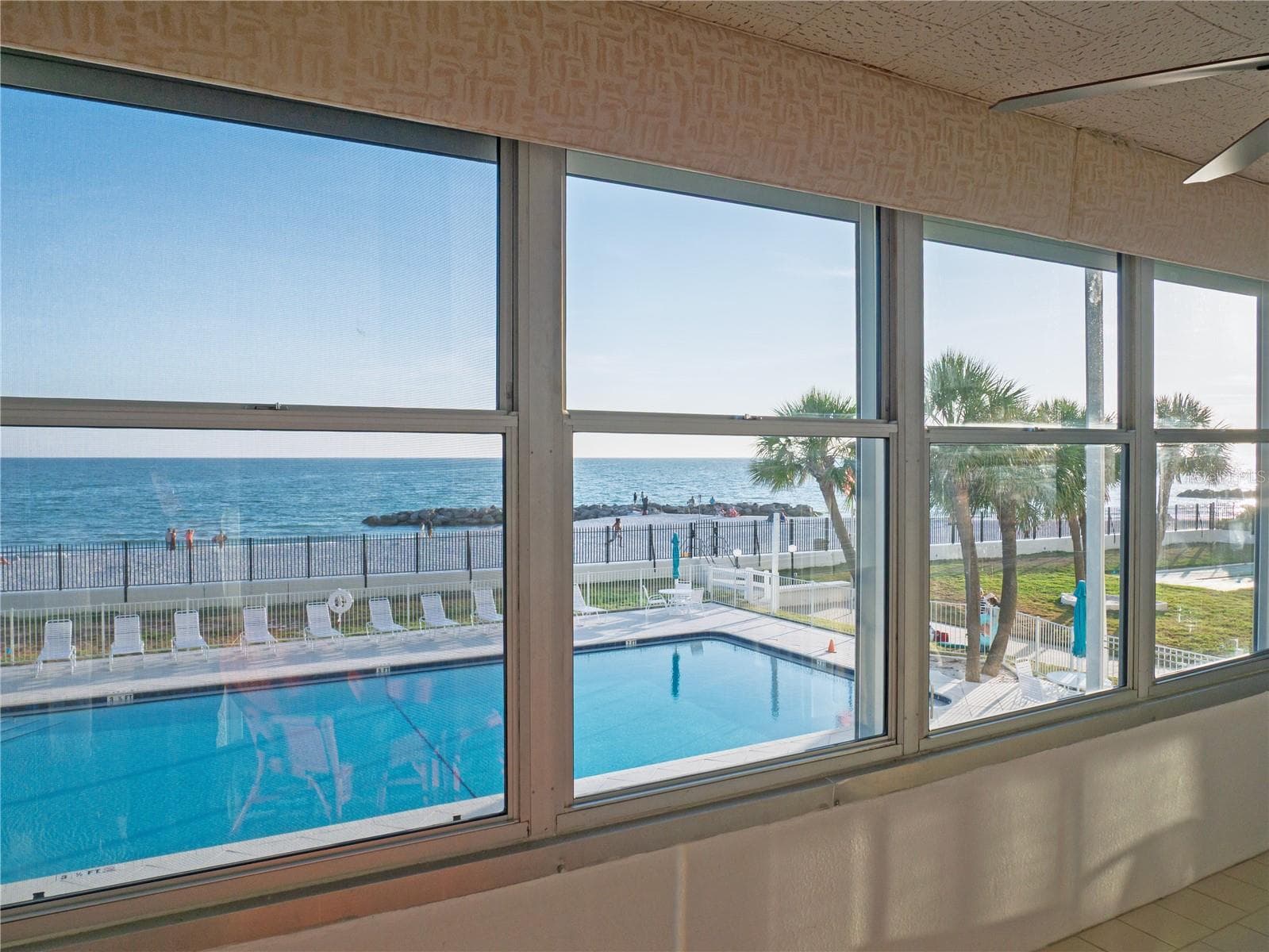 View from the Balcony - 7000 BEACH PLZ #202, ST PETE BEACH