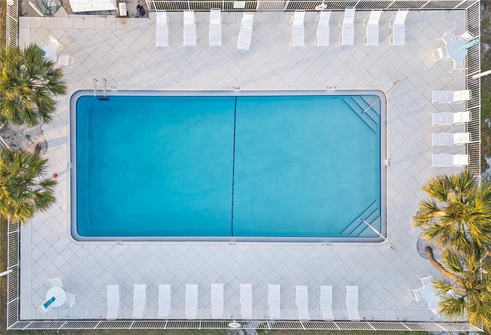 Pool Aerial - 7000 BEACH PLZ #202, ST PETE BEACH