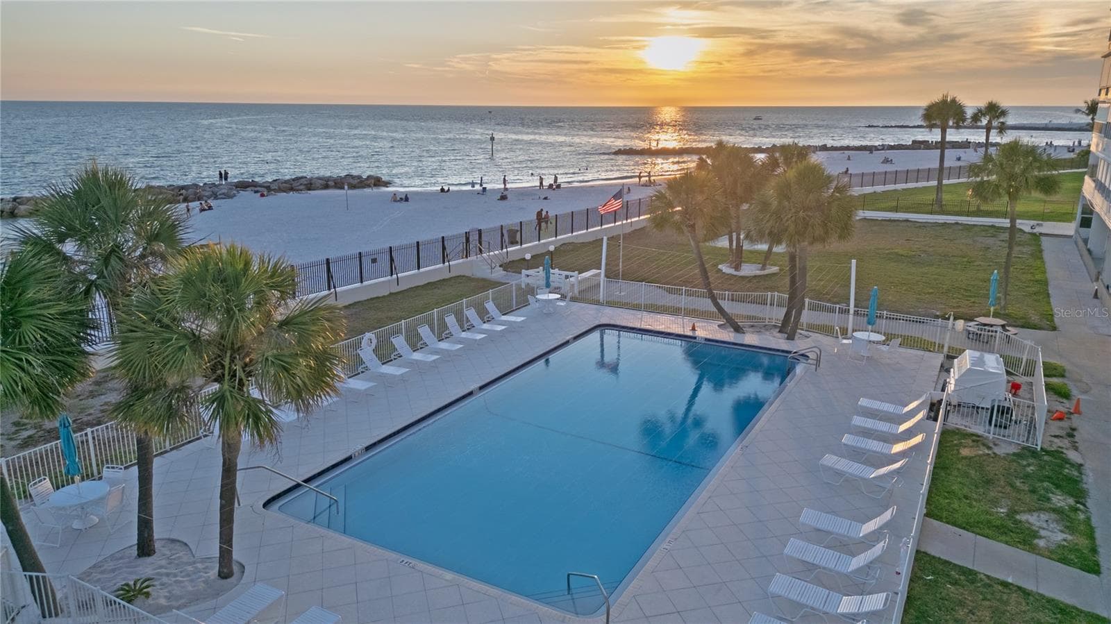 Pool with View of the beach - 7000 BEACH PLZ #202, ST PETE BEACH