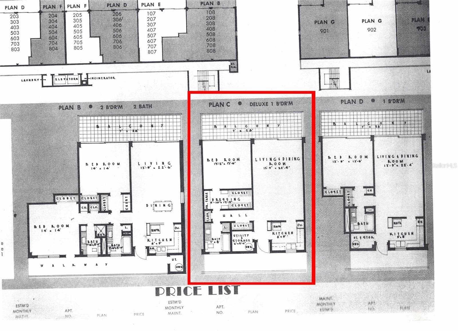 Floor Plan - 7000 BEACH PLZ #202, ST PETE BEACH
