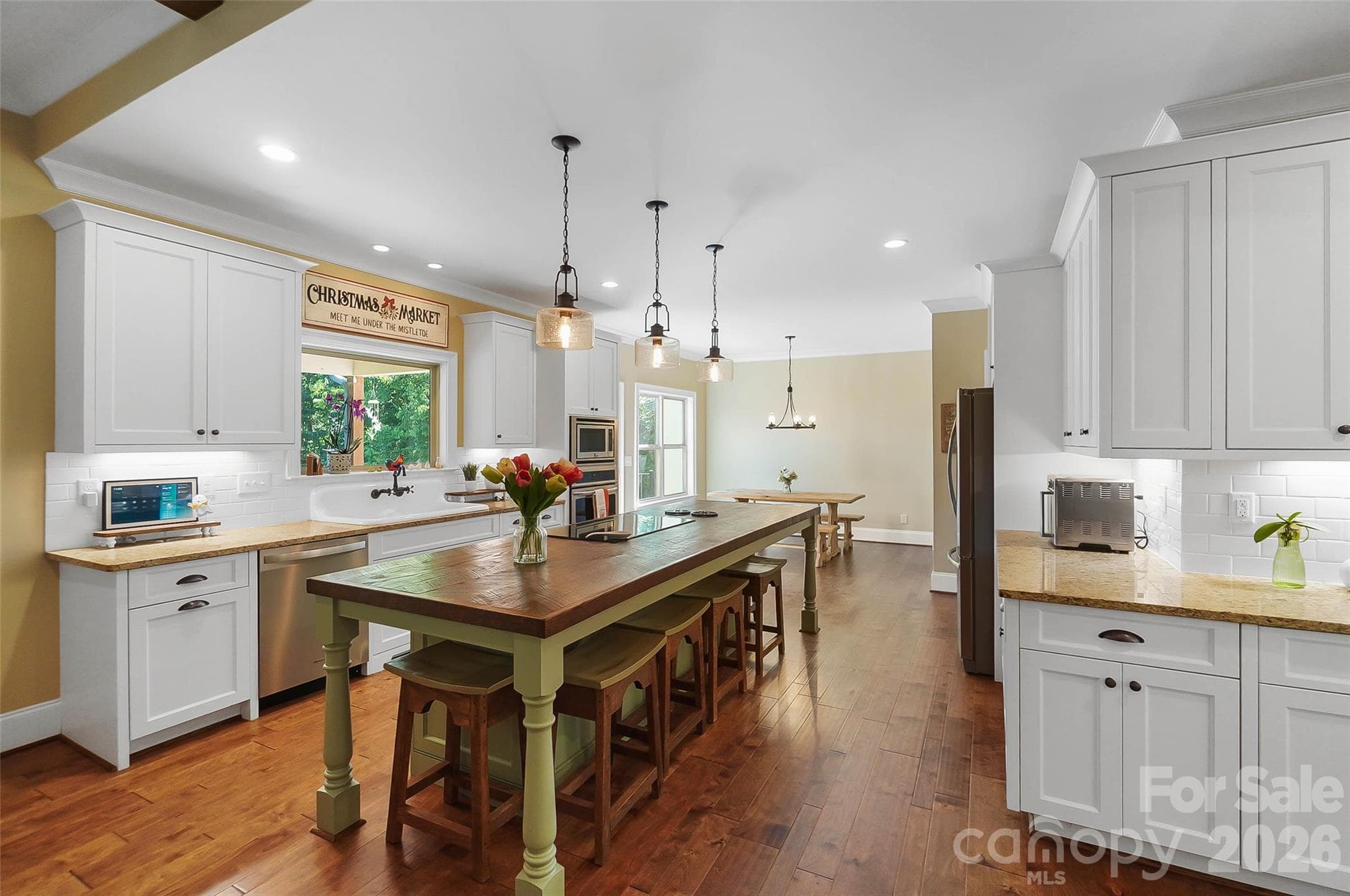 Kitchen with oversized island - 3612 Lake Twitty Drive, Monroe