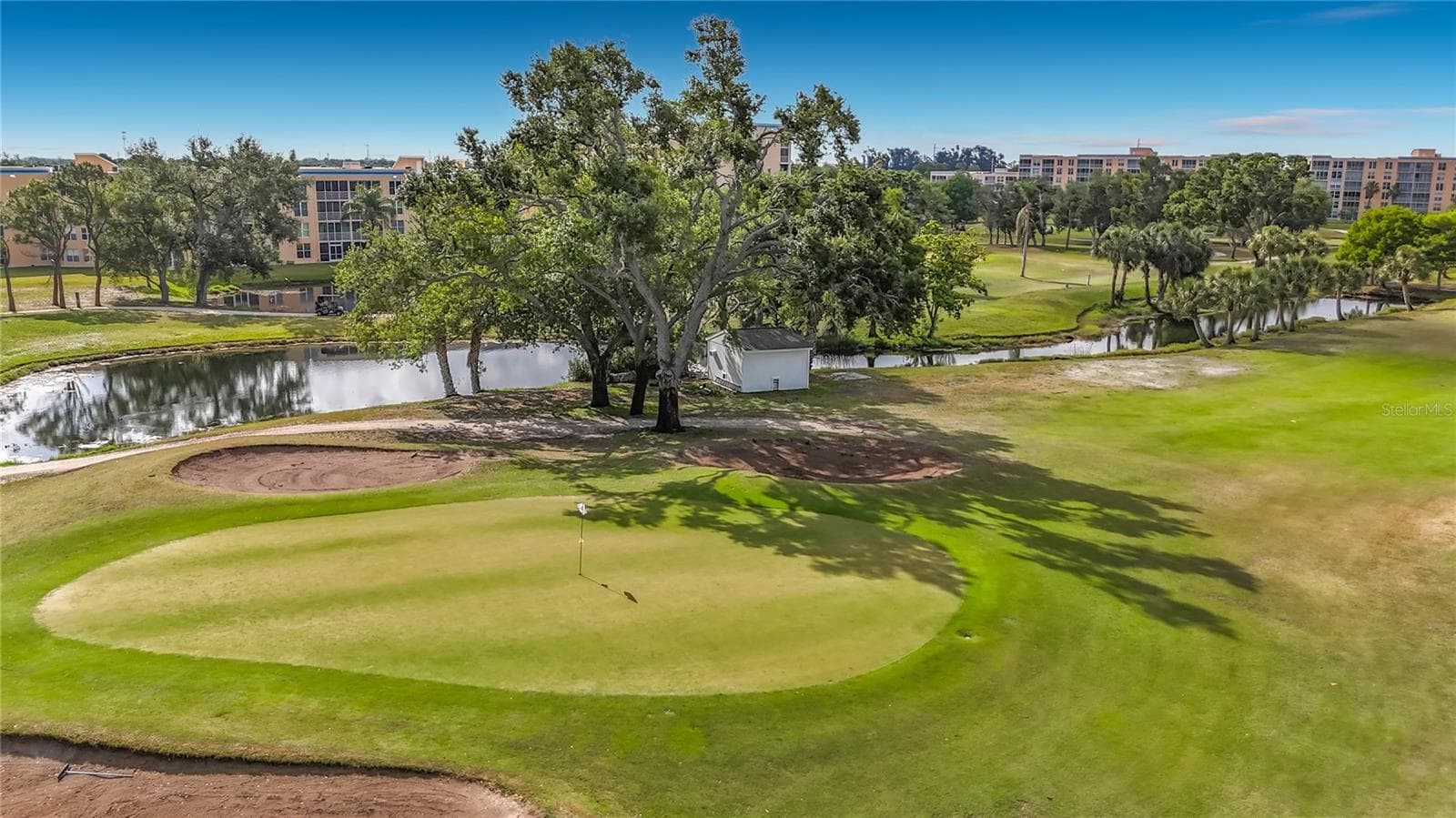 View from glass enclosed lanai. - 3740 PINEBROOK CIR #607, BRADENTON