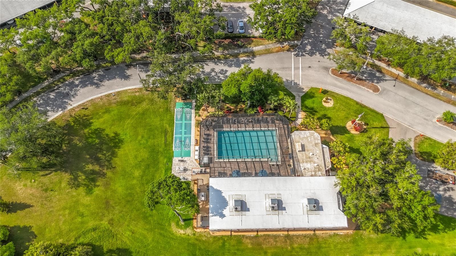 Aerial of the amenities. - 3740 PINEBROOK CIR #607, BRADENTON