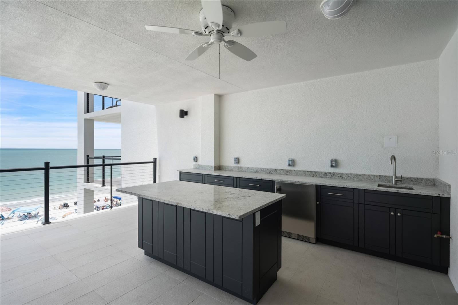 Granite counters, fridge and sink - 14048 GULF BLVD #402, MADEIRA BEACH