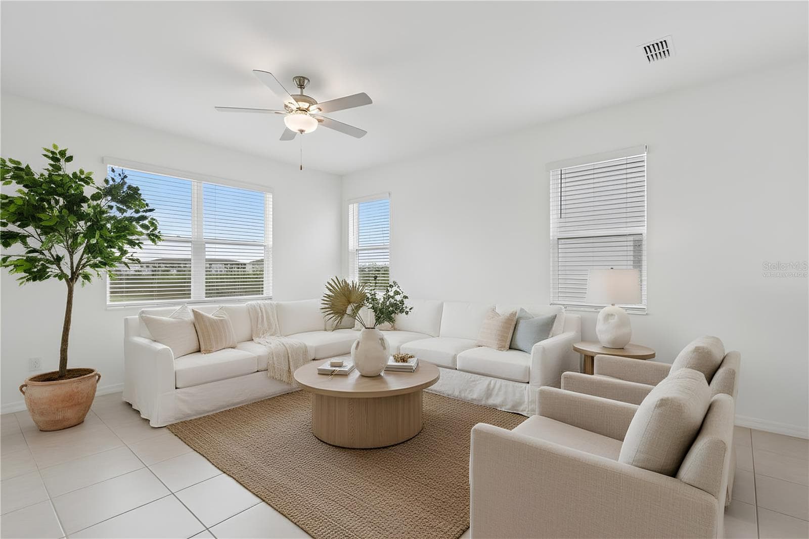 Virtually Staged - Living Room - 32076 POP ASH PL, SAN ANTONIO