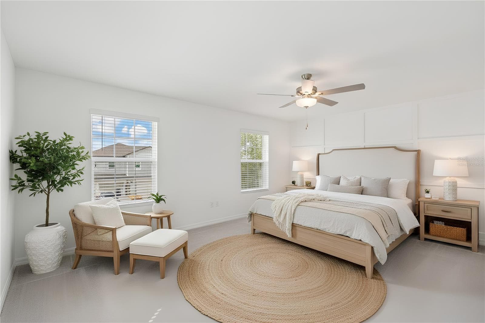 Virtually Staged - Primary Bedroom - 32076 POP ASH PL, SAN ANTONIO
