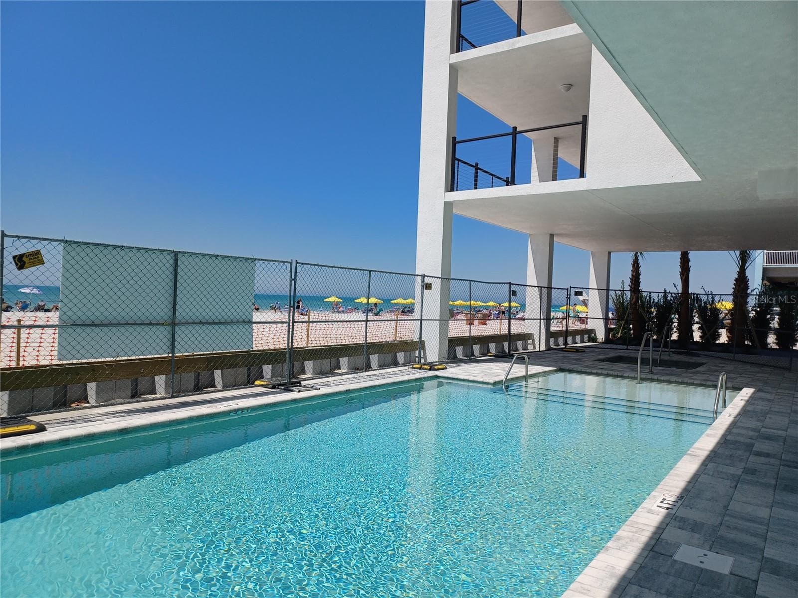 Pool and spa being completed - 14048 GULF BLVD #402, MADEIRA BEACH