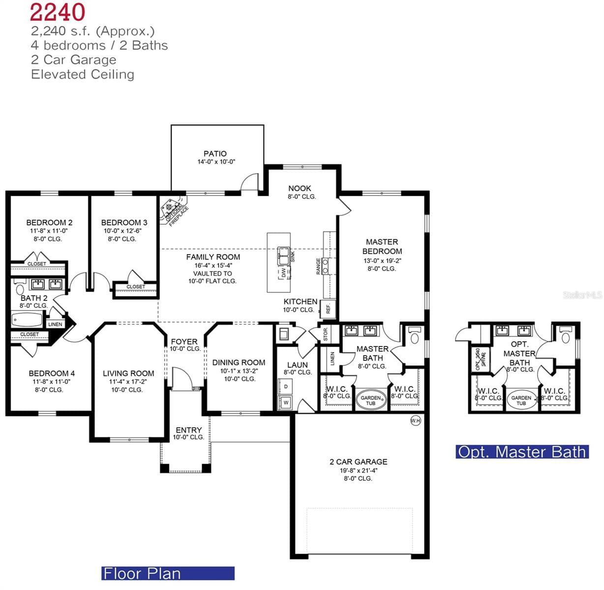 2240 Floorplan - 11329 HORNED OWL RD, WEEKI WACHEE