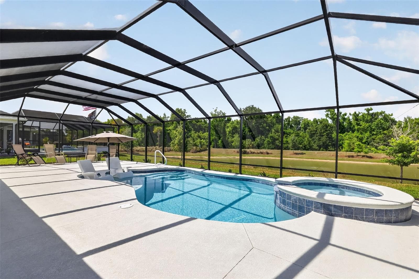 Swimming Pool, Spa, and Screen Porch with Water Views - 6857 BAYSINGER PATH, THE VILLAGES
