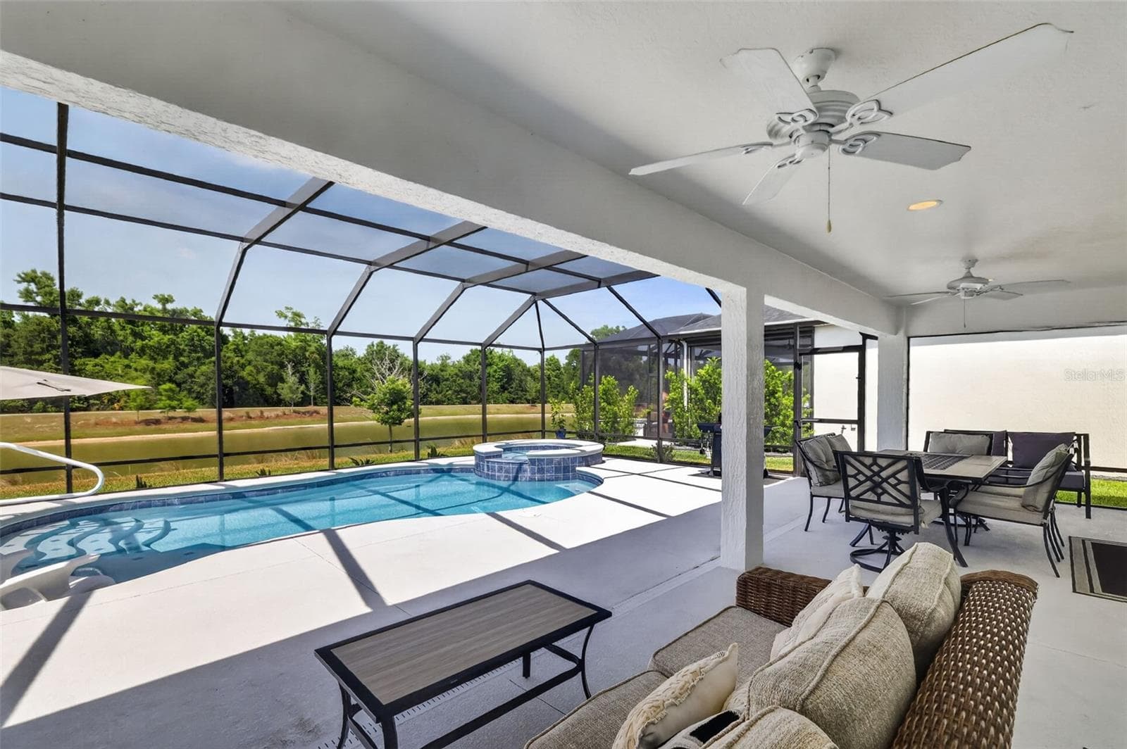 Swimming Pool, Spa, and Lanai - 6857 BAYSINGER PATH, THE VILLAGES
