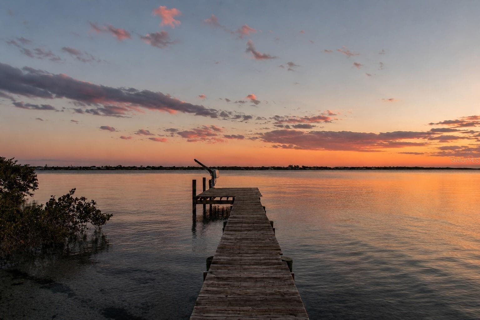Sunset dock view - 5216 13TH ST, PALMETTO