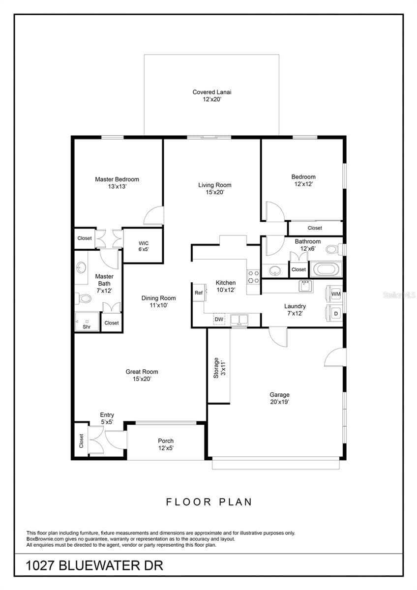 Floorplan - 1027 BLUEWATER DR, SUN CITY CENTER