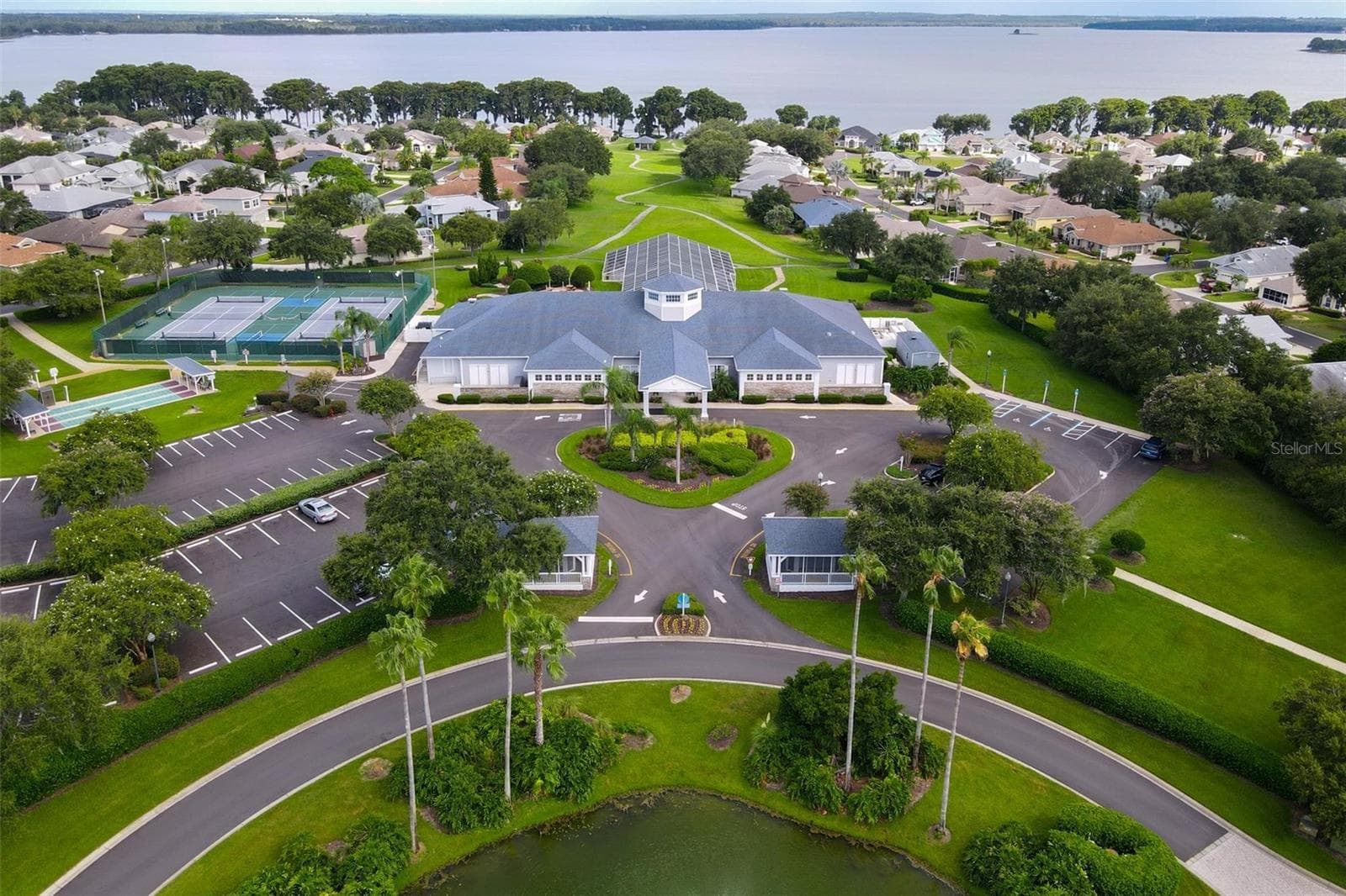 AERIAL VIEW OF CLUB HOUSE - 6274 SAILBOAT AVE, TAVARES