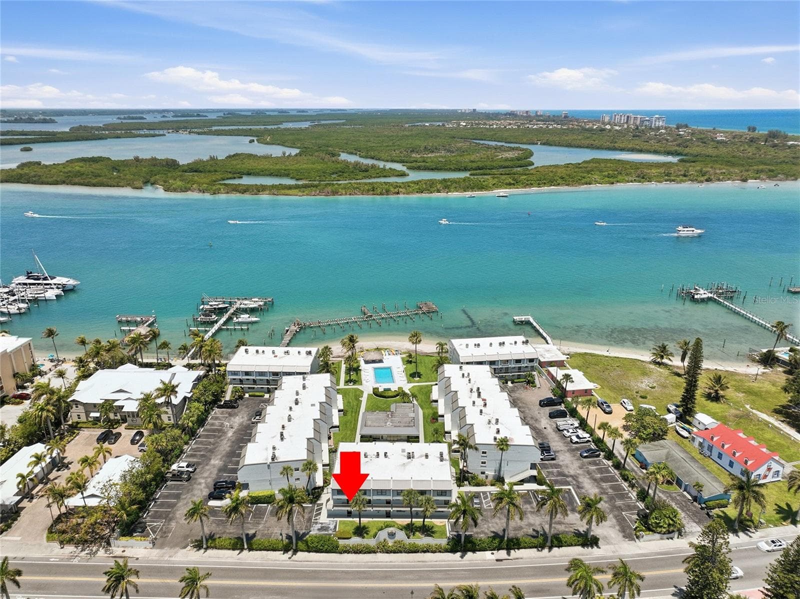 Unit C1 view of the spoil Islands going toward Vero - 1300 SEAWAY DR #C1, HUTCHINSON ISLAND