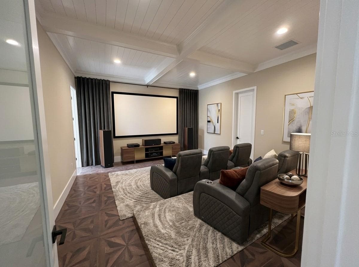 Flex Space/Theater Room with Mini Bar - 3420 CHANNELSIDE CT, SAFETY HARBOR