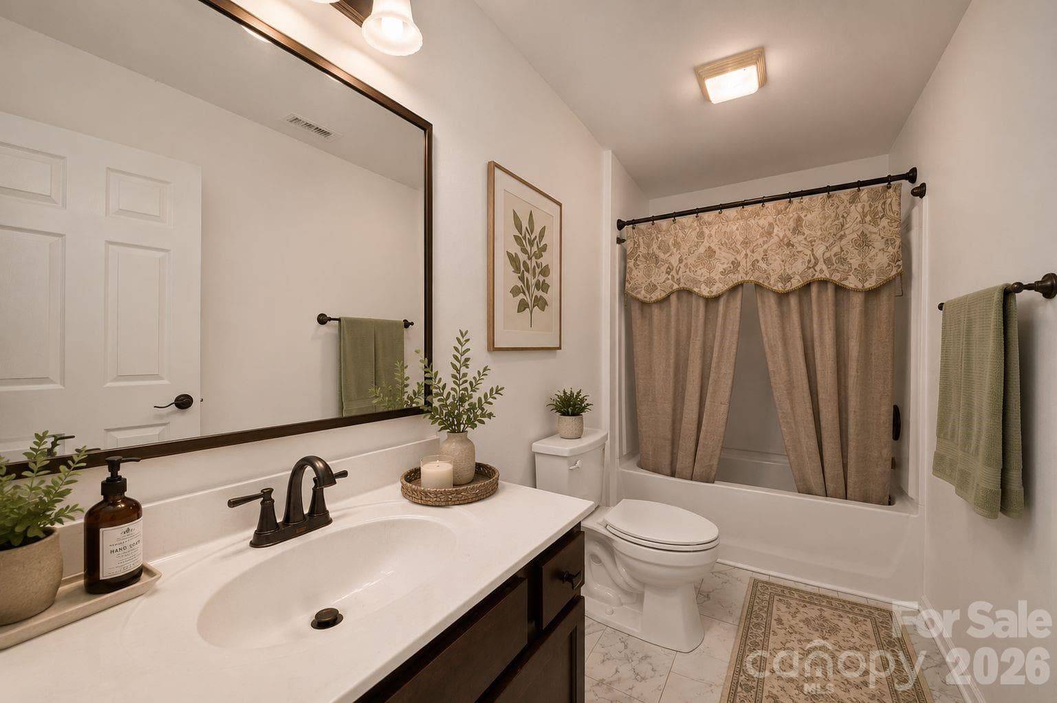 Virtually Enhanced downstairs bathroom - 157 Old Harbor Drive, Mount Gilead