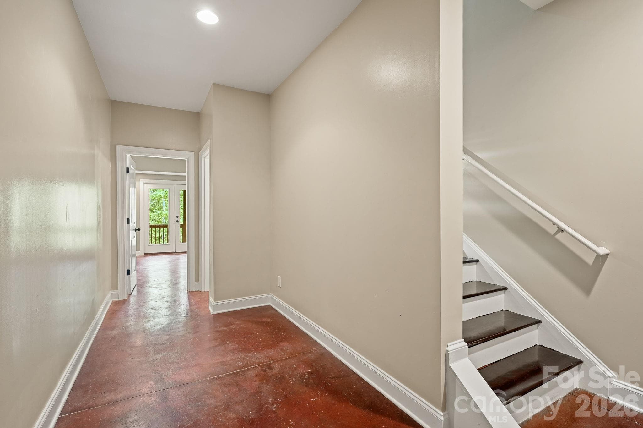 Entry to Spacious Lower Level Living - 314 Woodland Drive, Swannanoa