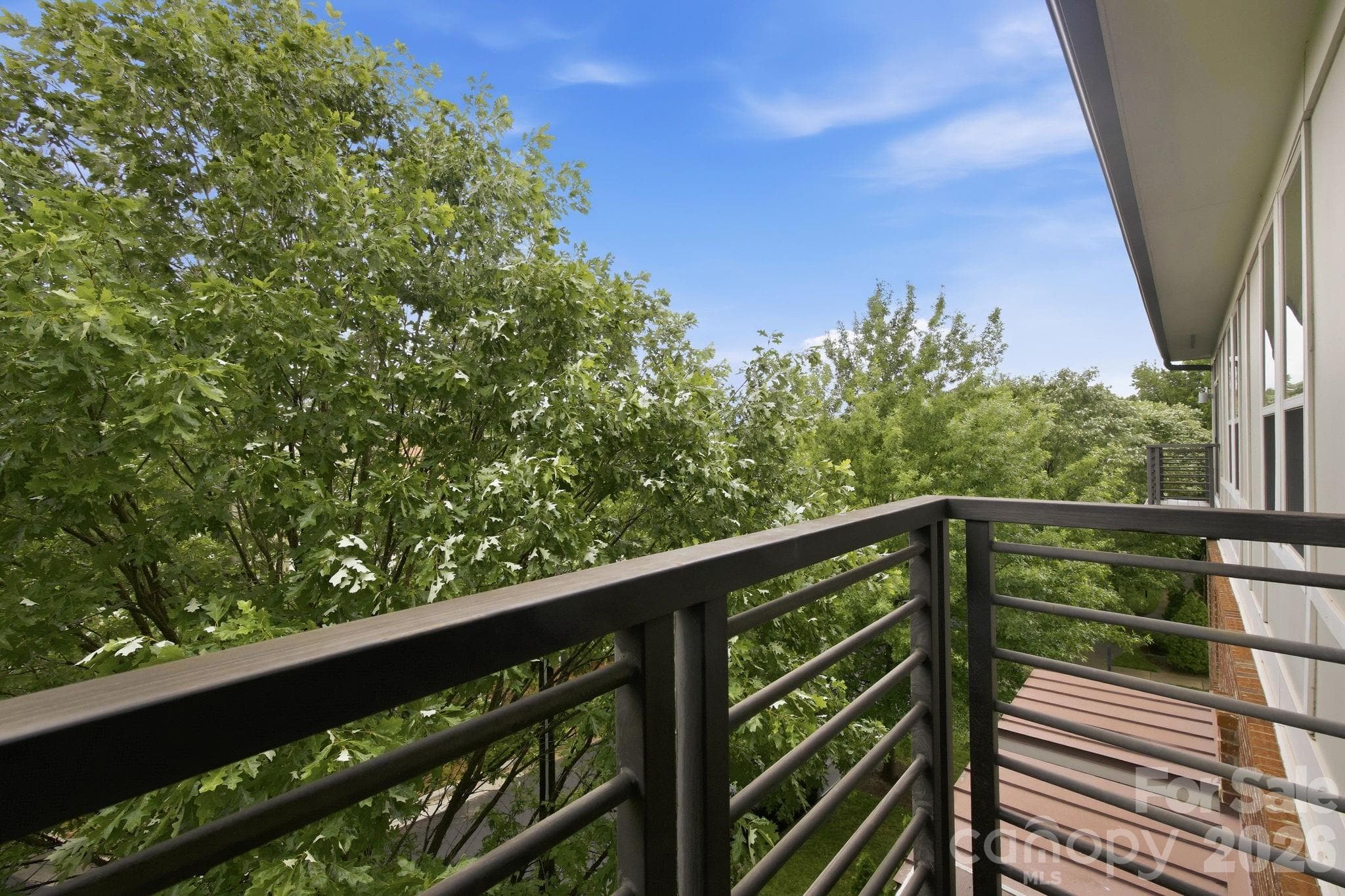 Private Balcony Accessed from the Primary Suite - 863 Academy Street, Charlotte