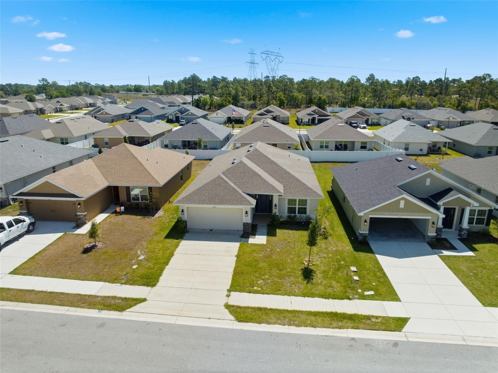 Aerial View - 5524 OCEAN BREEZE DR, SPRING HILL