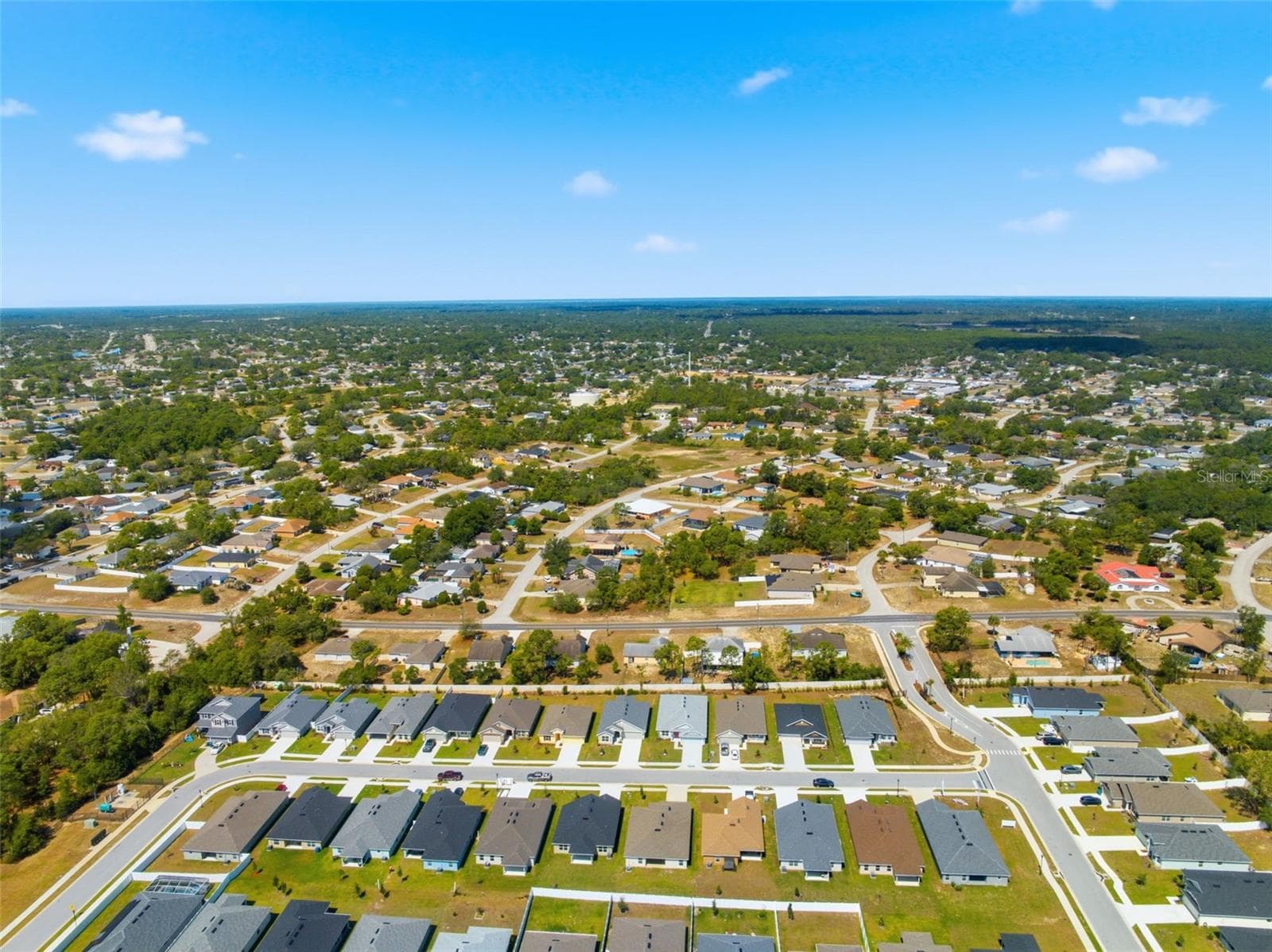 Aerial View - 5524 OCEAN BREEZE DR, SPRING HILL