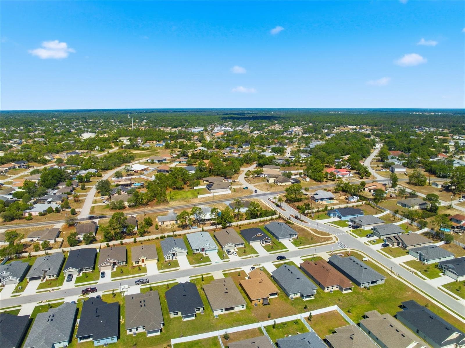 Aerial View - 5524 OCEAN BREEZE DR, SPRING HILL