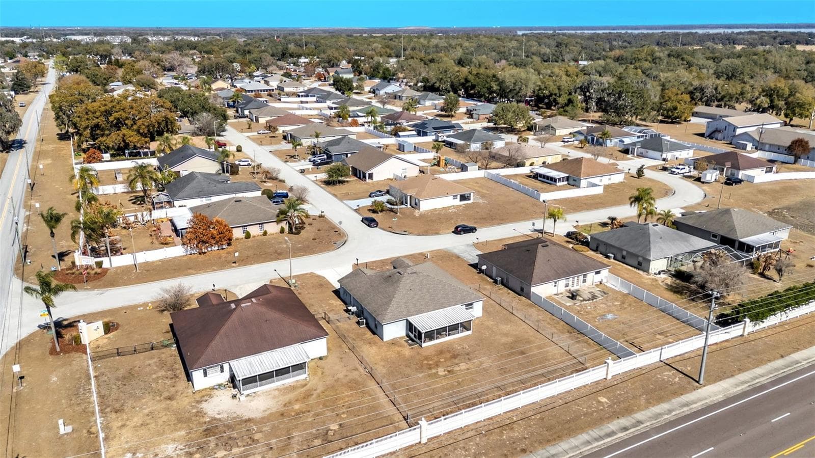Aerial view - 6146 MISSION DR, LAKELAND