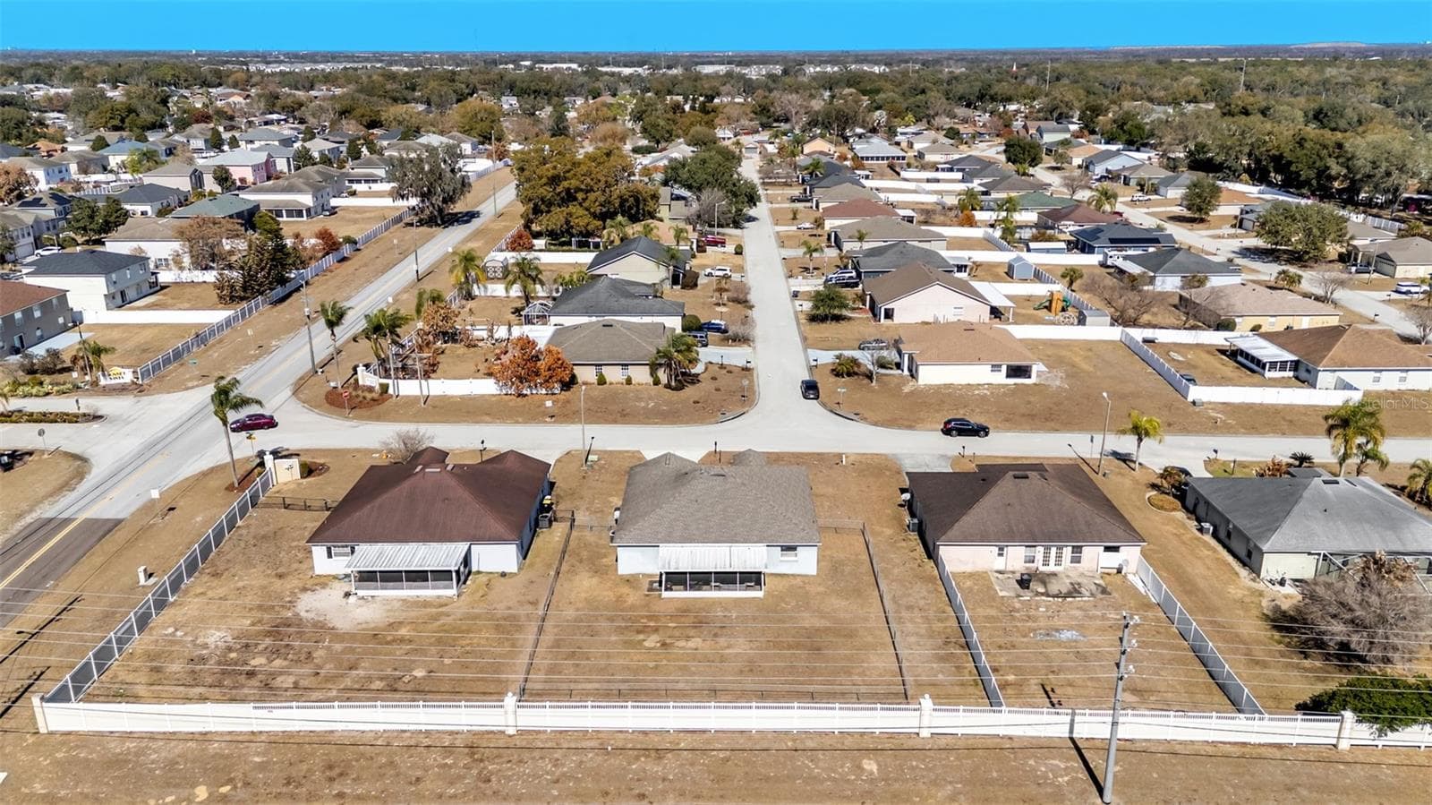 Aerial view - 6146 MISSION DR, LAKELAND