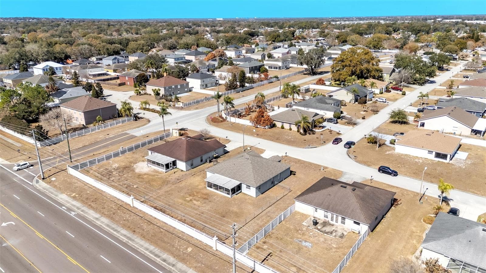 Aerial view - 6146 MISSION DR, LAKELAND