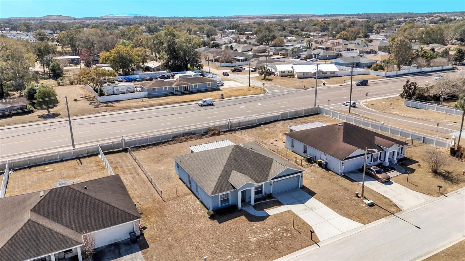 Aerial view - 6146 MISSION DR, LAKELAND