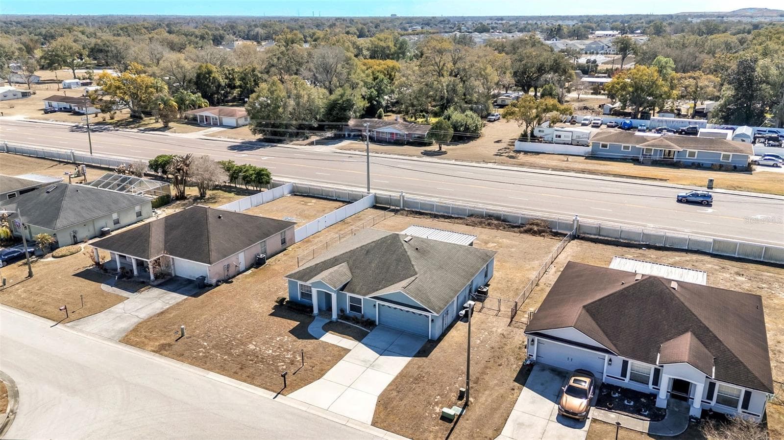 Aerial view - 6146 MISSION DR, LAKELAND