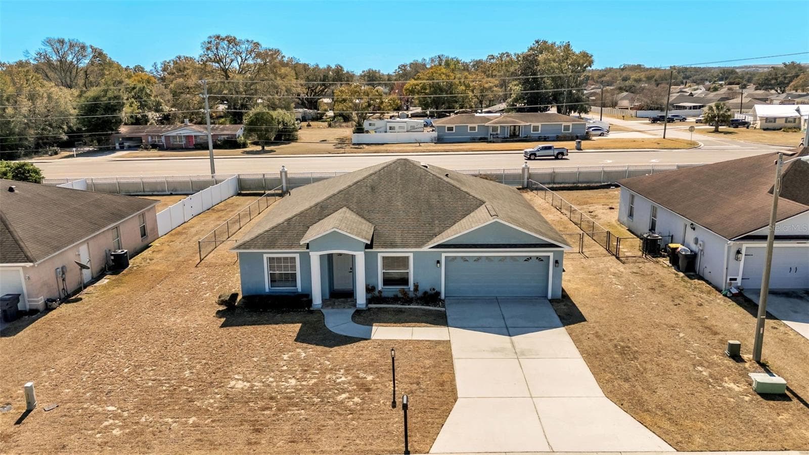 Aerial view - 6146 MISSION DR, LAKELAND