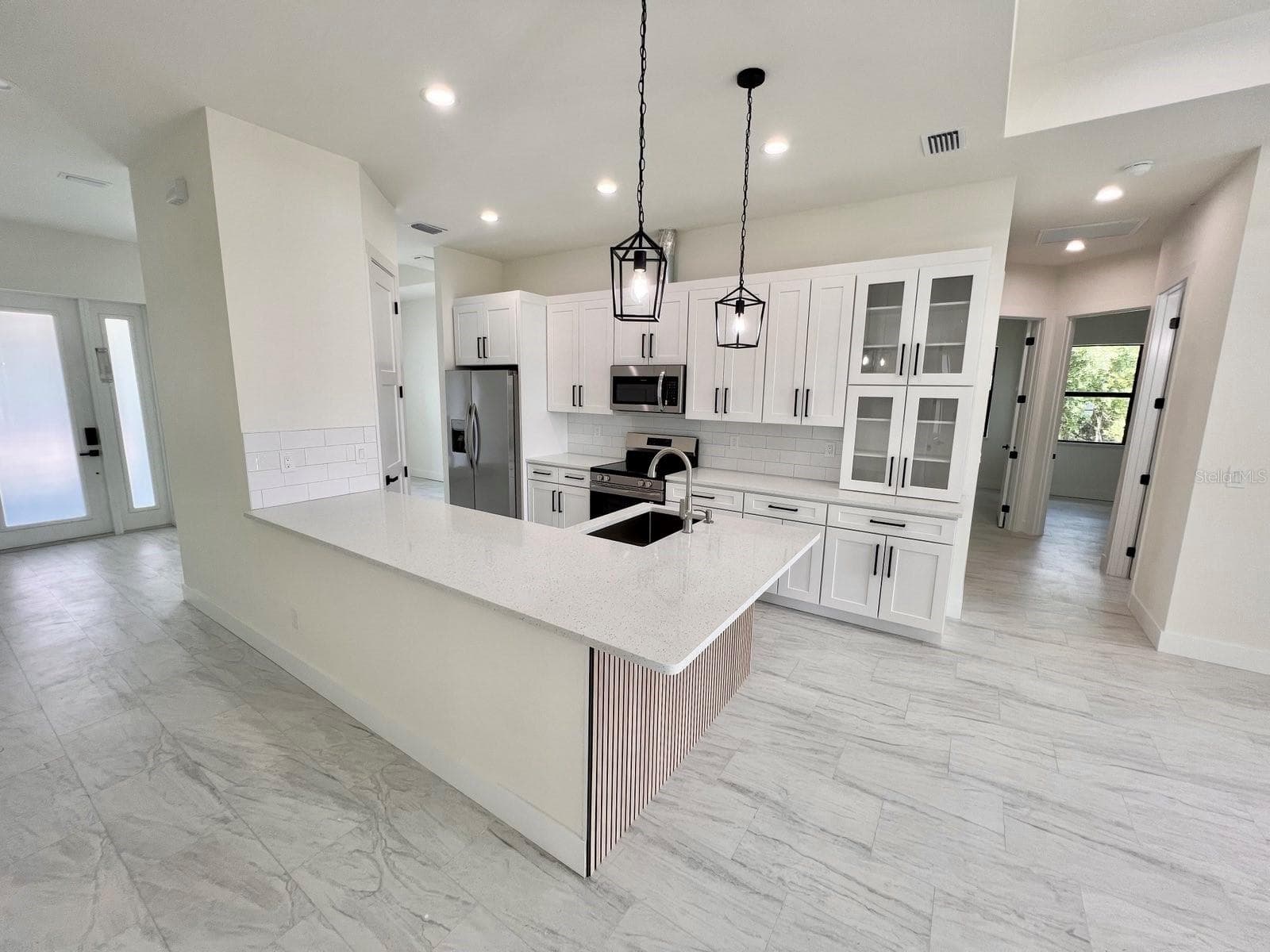 Kitchen from Living Room - 9245 BOCA GRANDE AVE, ENGLEWOOD