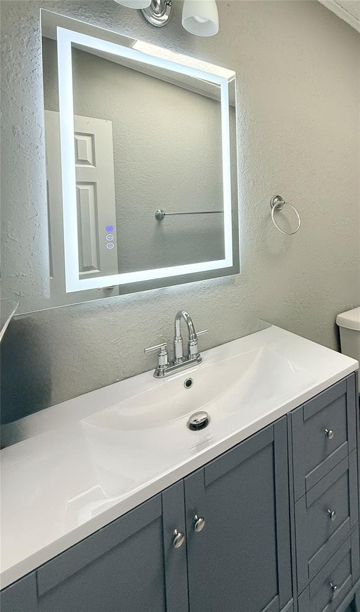 fogless lighted mirror - 9426 STAR GAZER LN, RIVERVIEW