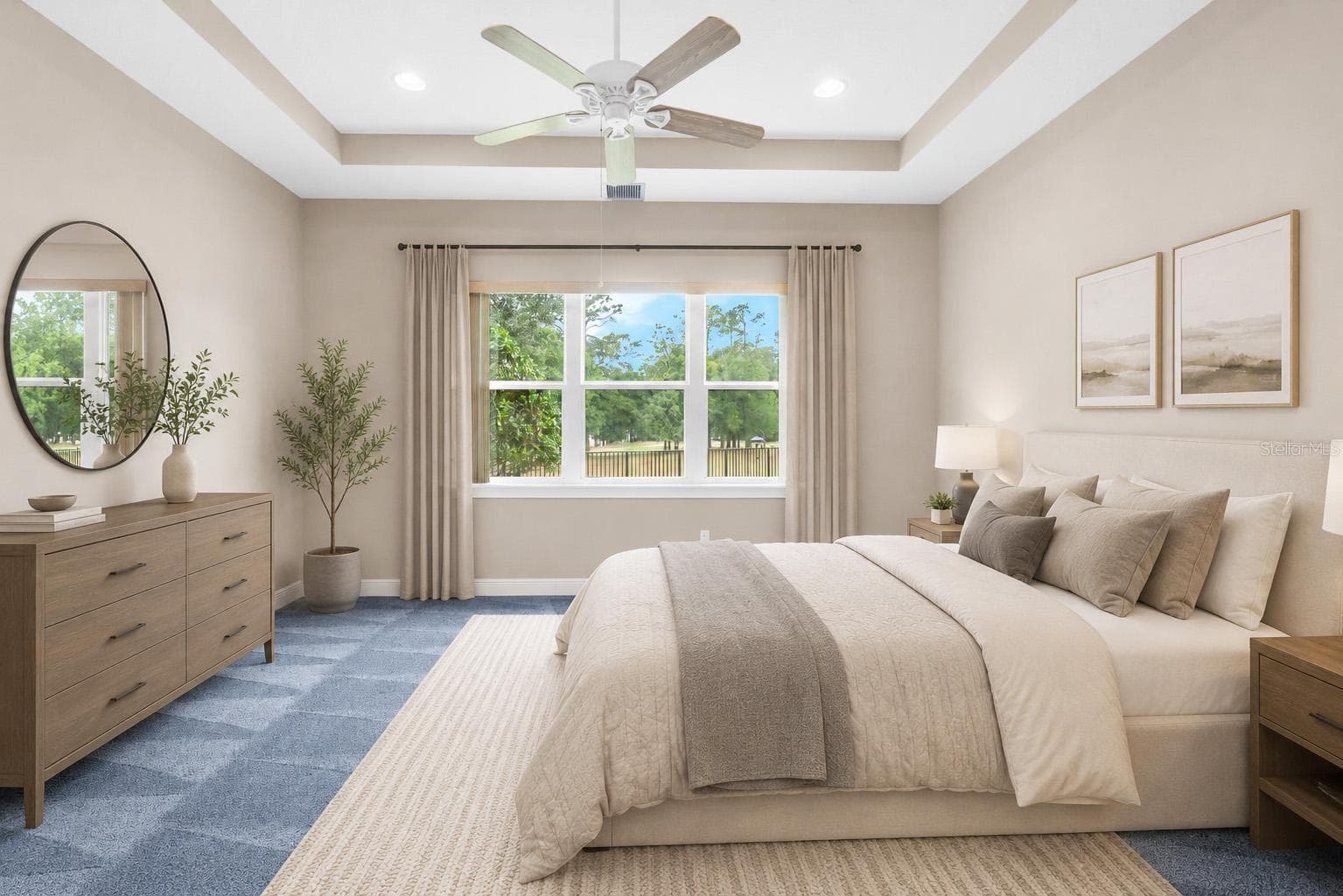 PRIMARY BEDROOM VIRTUAL STAGED - 903 VICTORIA HILLS DR S, DELAND