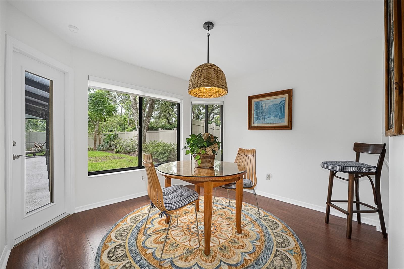 Breakfast nook with door to lanai - 1 CROOKED BRIDGE WAY, ORMOND BEACH