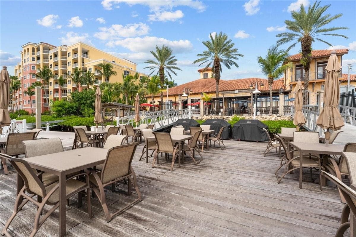 Social Dock with 3 Grills - 102 RIVIERA DUNES WAY #N-14, PALMETTO