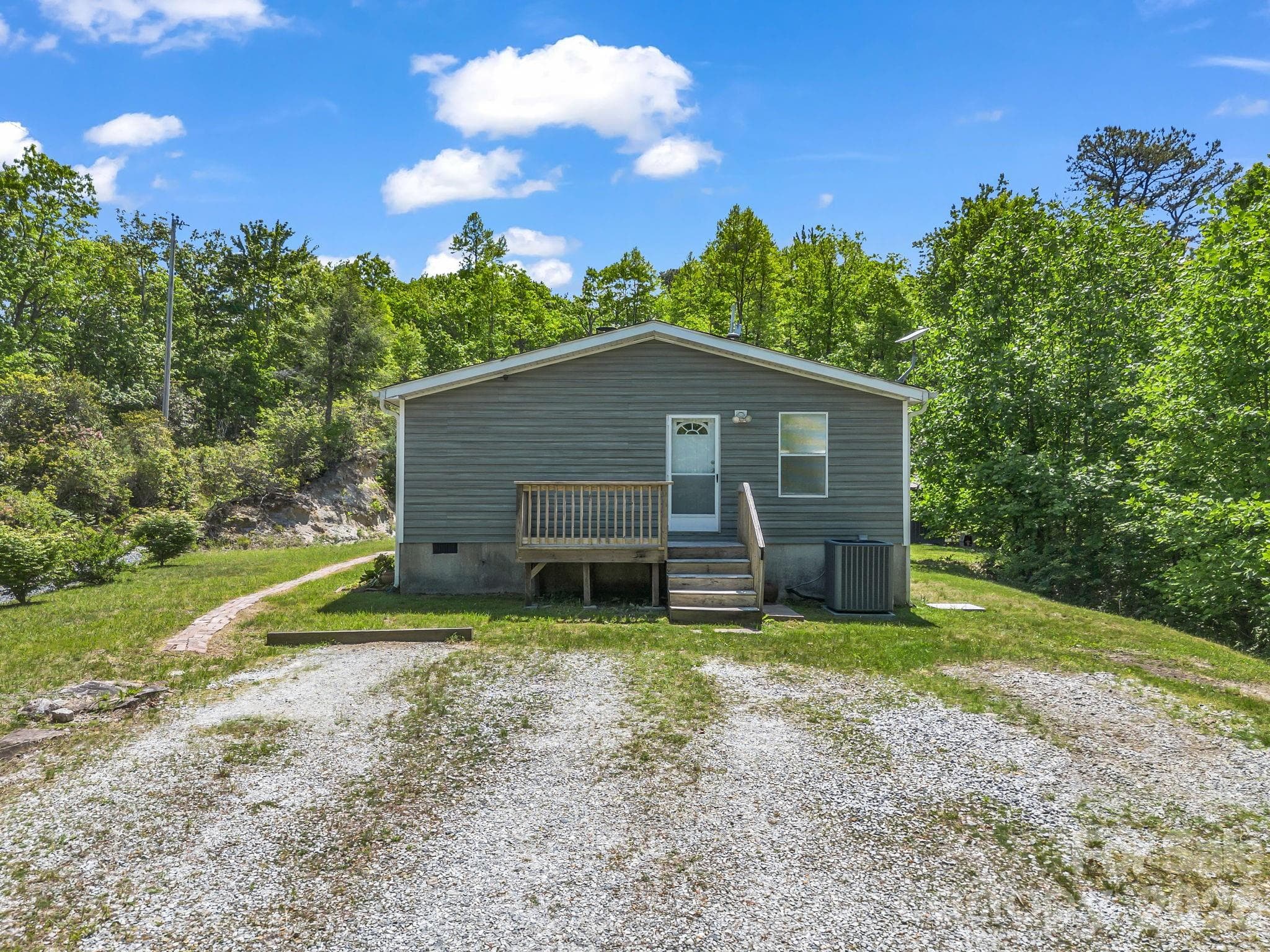 Side entrance and parking - 2053 Nancy Mountain Road, Rosman