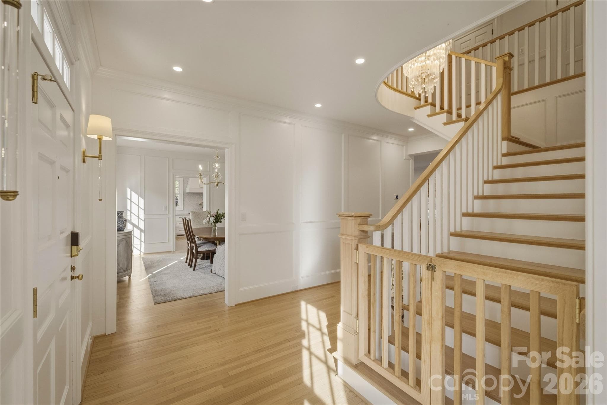 Beautiful entry foyer with custom child gate. - Morganton