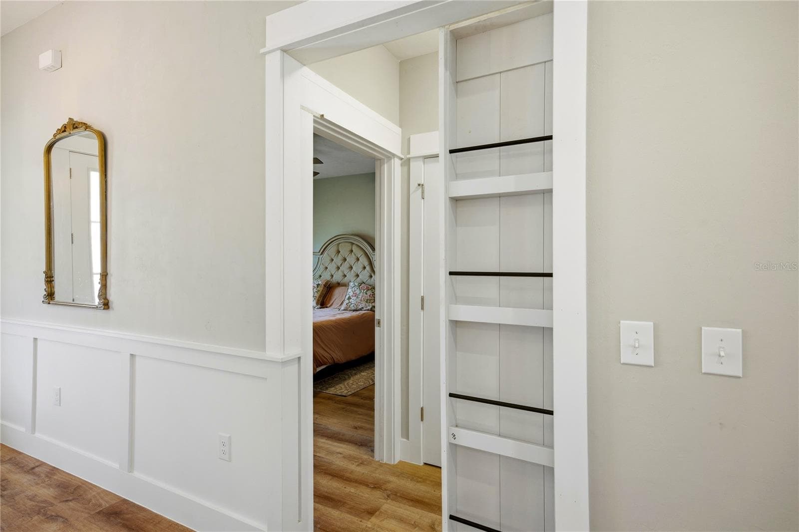 Built in Pocket door Bookshelf - 1146 SW MANDIBA DR, LAKE CITY