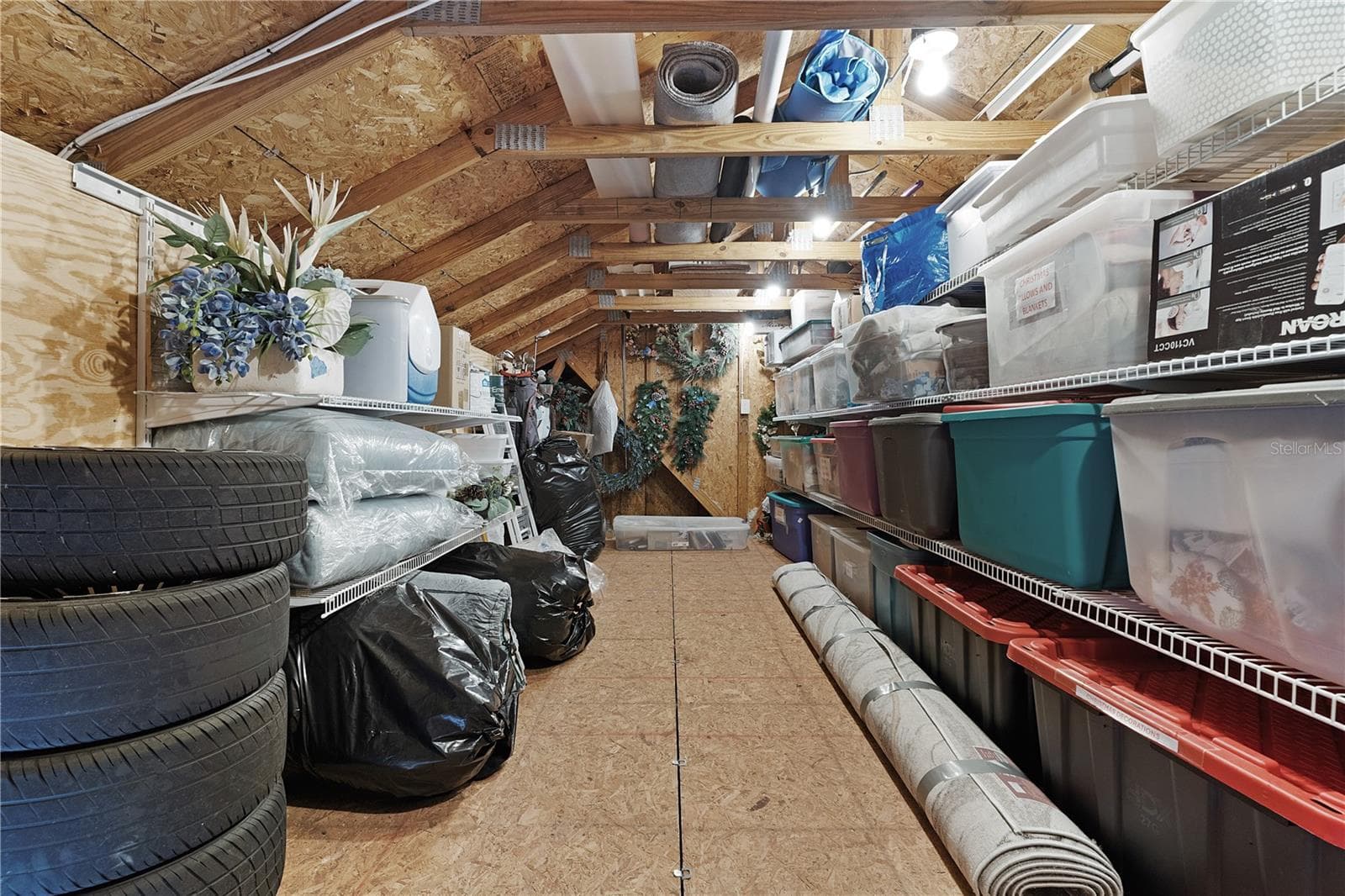 Tall Attic Space with shelves - 1795 HAGOOD LOOP, THE VILLAGES