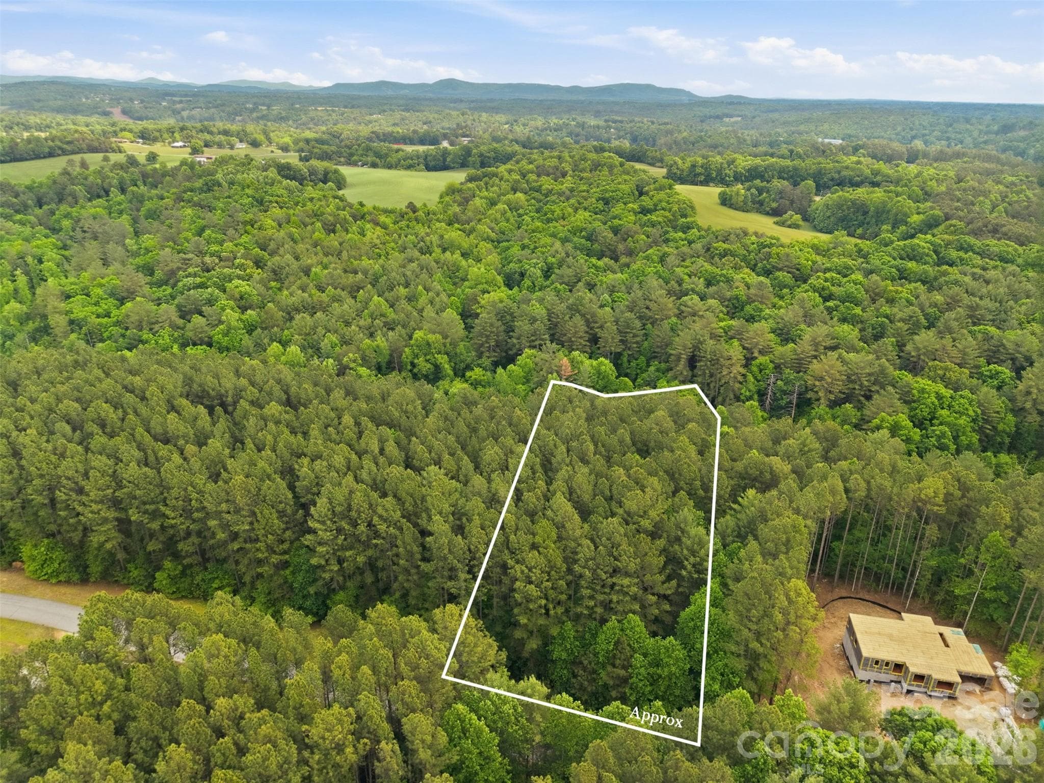 Birds-eye view of the natural setting - 6020 Plantation Pointe Drive, Granite Falls