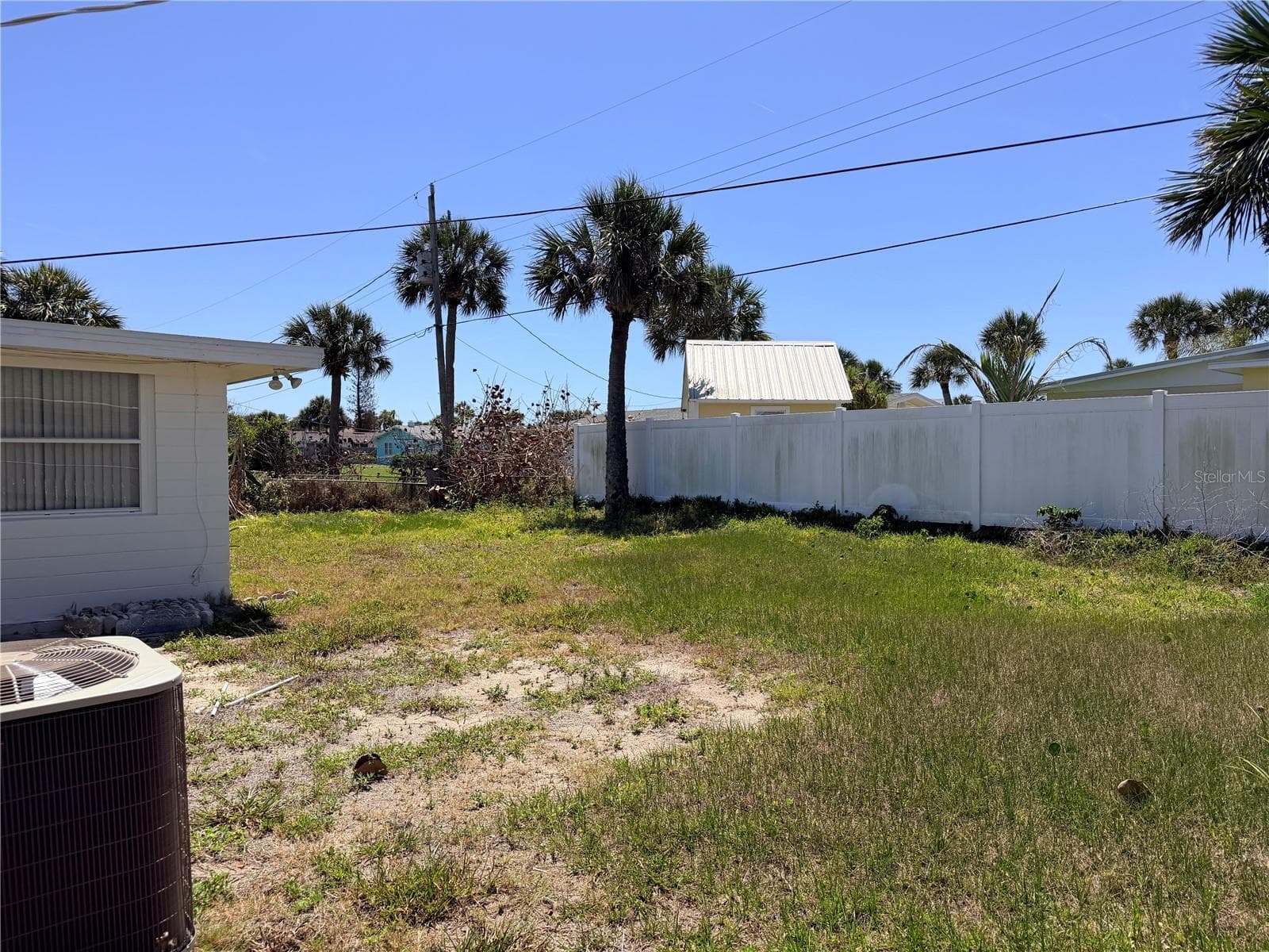 new AC, yard - 192 PONCE DE LEON DR, ORMOND BEACH