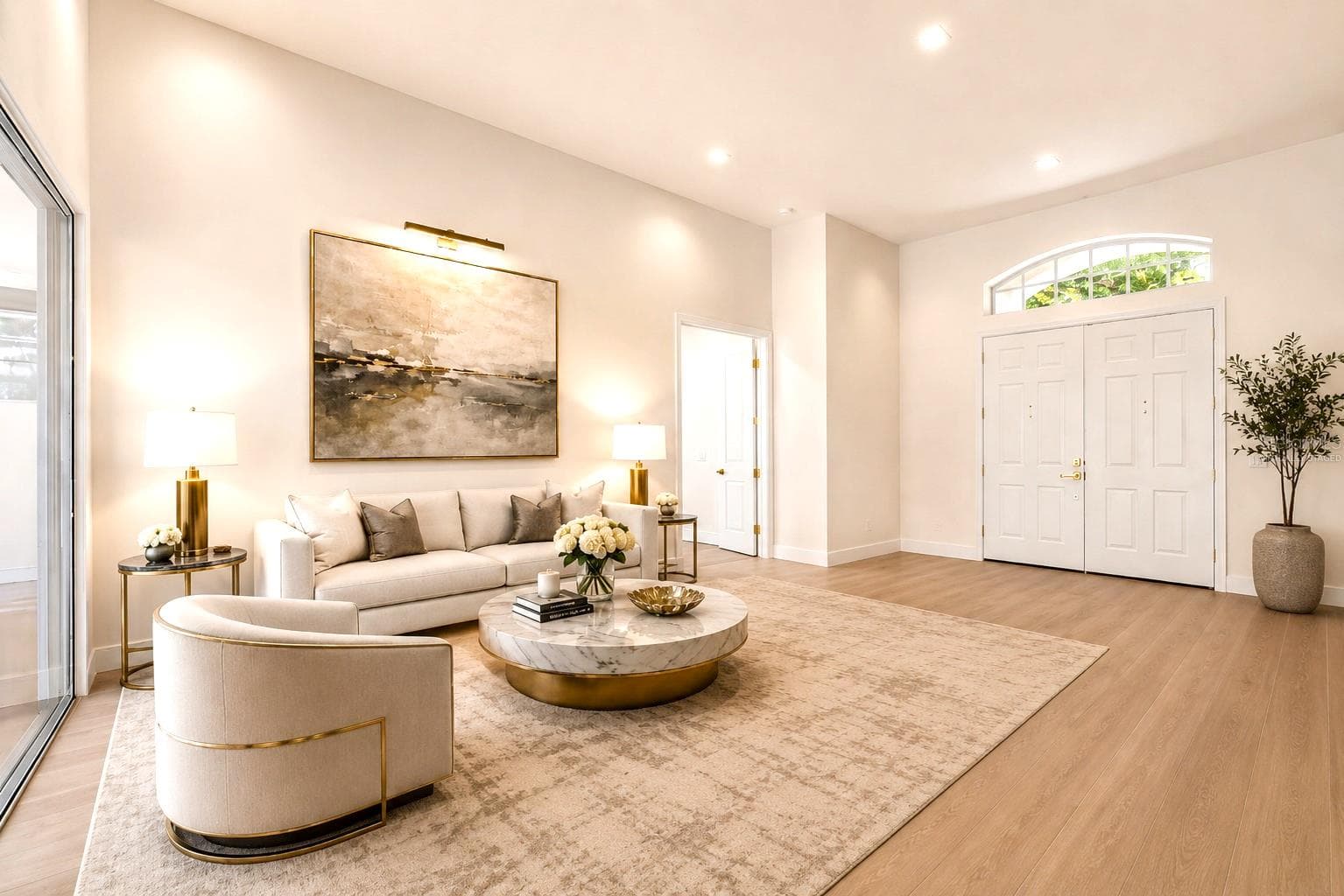 Living Room Virtually Staged - 9548 CROWN PRINCE LN, WINDERMERE