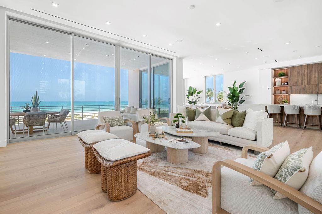 11 and 10 foot Floor-to-ceiling Premium ES Insulated Sliders and windows throughout - 6489 GULFSIDE RD, LONGBOAT KEY