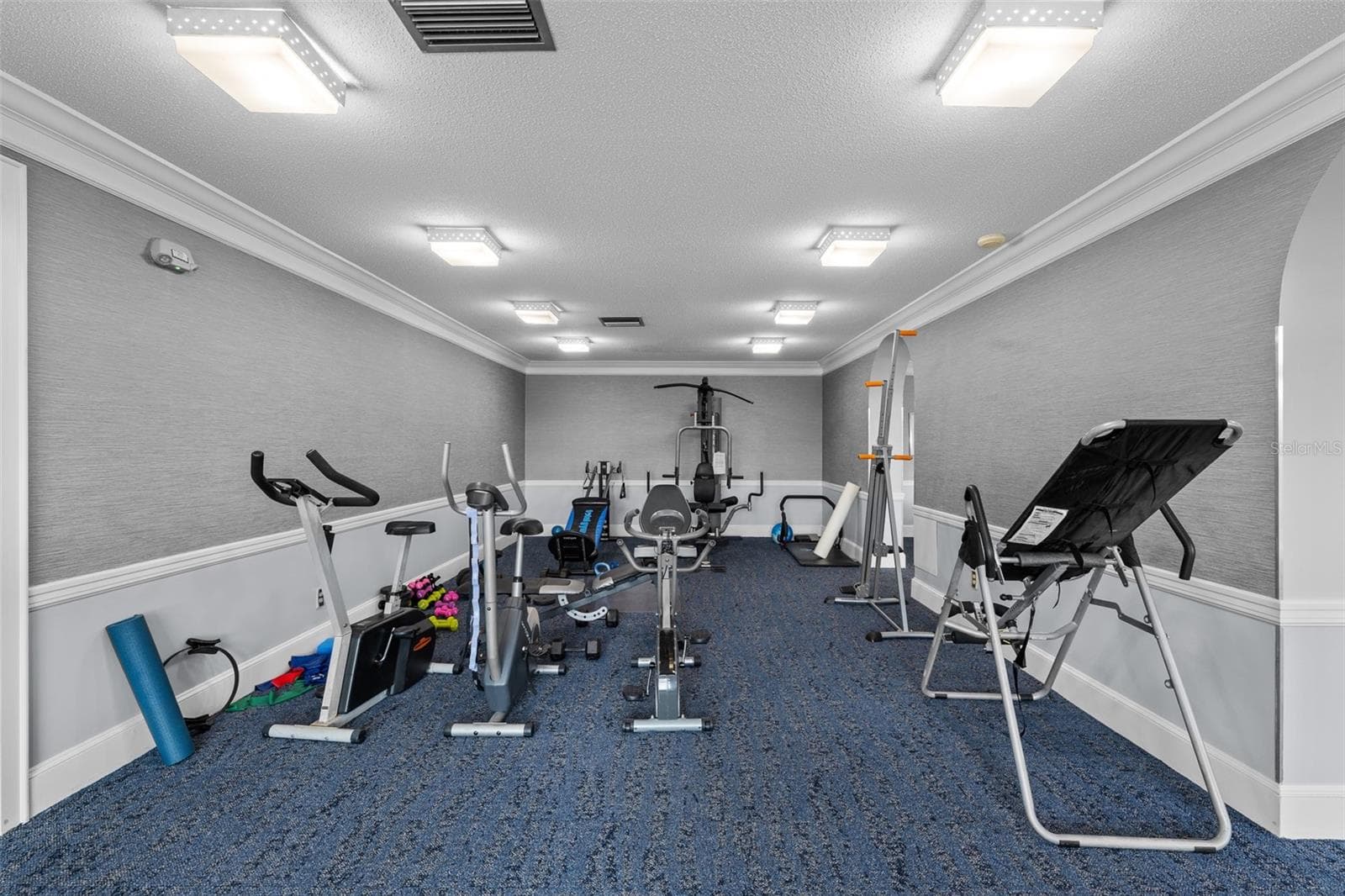 Bridgeton's community fitness room with cardio and strength equipment. - 7100 SUNSHINE SKYWAY LN S #701, ST PETERSBURG